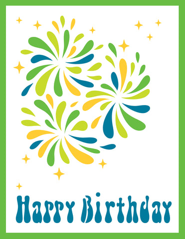 TCW6072 Layered A2 Groovy Flowers Stencil