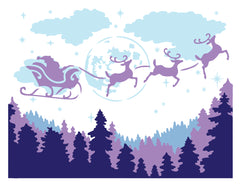 TCW6045 Layered A2 Santa Moon Stencil