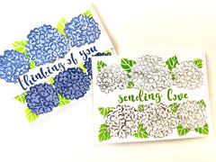 TCW6043 Layered A2 Hydrangea Banner Stencil