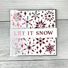 TCW1057 Stencil Snowflake Sparkles