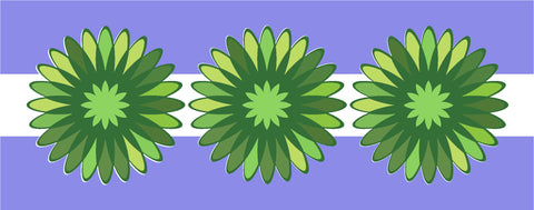 TCW6023 Triple Daisies Layered Slimline Stencil