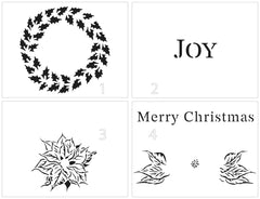 TCW6054 Layered A2 Holly Joy Stencil