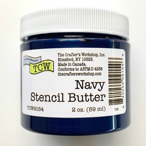 Stencil Butter - Navy 2oz.