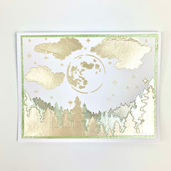 TCW6045 Layered A2 Santa Moon Stencil