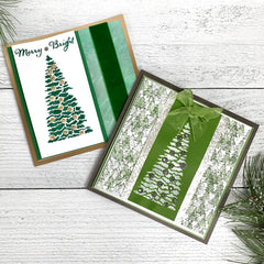 TCW6011 Tall Christmas Tree Layered Slimline Stencil