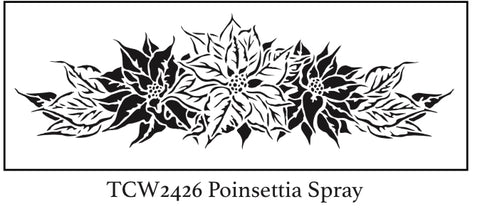 TCW2426 Poinsettia Spray