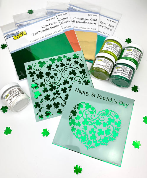 Shamrock Stencil Bundle & Stencil Butters & FOILS!