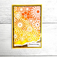 TCW157 Flower Frenzy Stencil