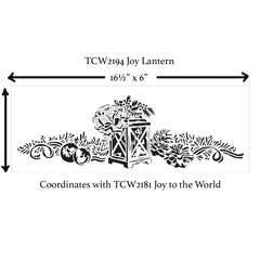 TCW2194 Joy Lantern Sign Stencil