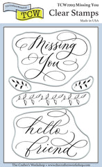 TCW2203 Missing You 4x6 Clear Stamps