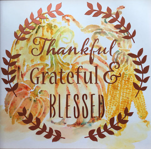 Thankful + Harvest Pumpkins Stencil Kit 12x12