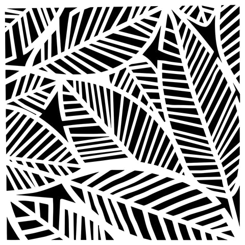 TCW1047 Banana Leaves Stencil