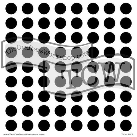 TCW203 Circle Grid Stencil