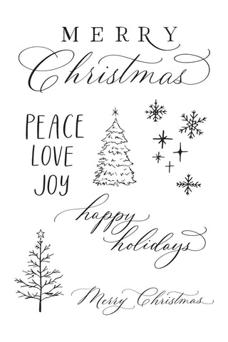 TCW2218 Christmas Joy 4x6 Clear Stamps