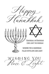 TCW2219 Happy Hanukkah 4x6 Clear Stamps