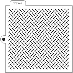 TCW5045 Diamond Tread Cookie Stencil