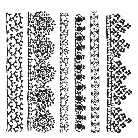 TCW999 Crochet Lace Stencil