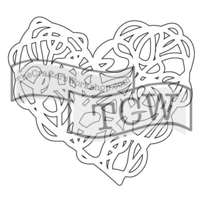 TCW2107 Scribbled Heart Fragment