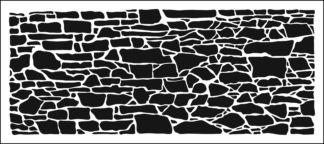 TCW2303 Rock Wall Slimline Stencil