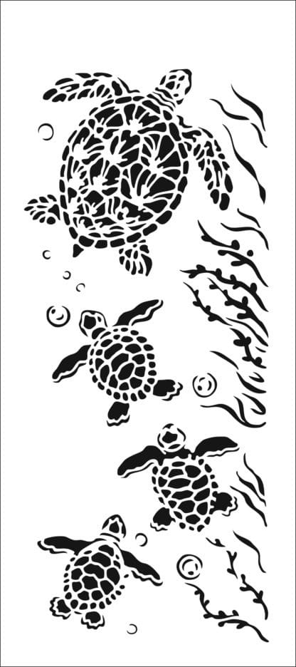 TCW2319 Sea Turtle Slimline Stencil
