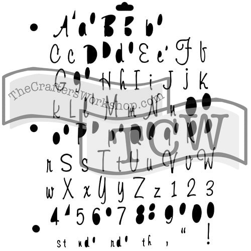 The Crafter's Workshop Traditional Alphabet Stencils tcw6028*