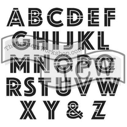 TCW555 Art Deco Alphabet