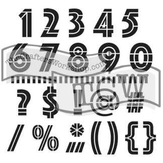 TCW556 Art Deco Numbers More