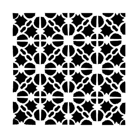 6x6 Linked Tiles Design Layering Art Stencil Crafters Workshop TCW855s 