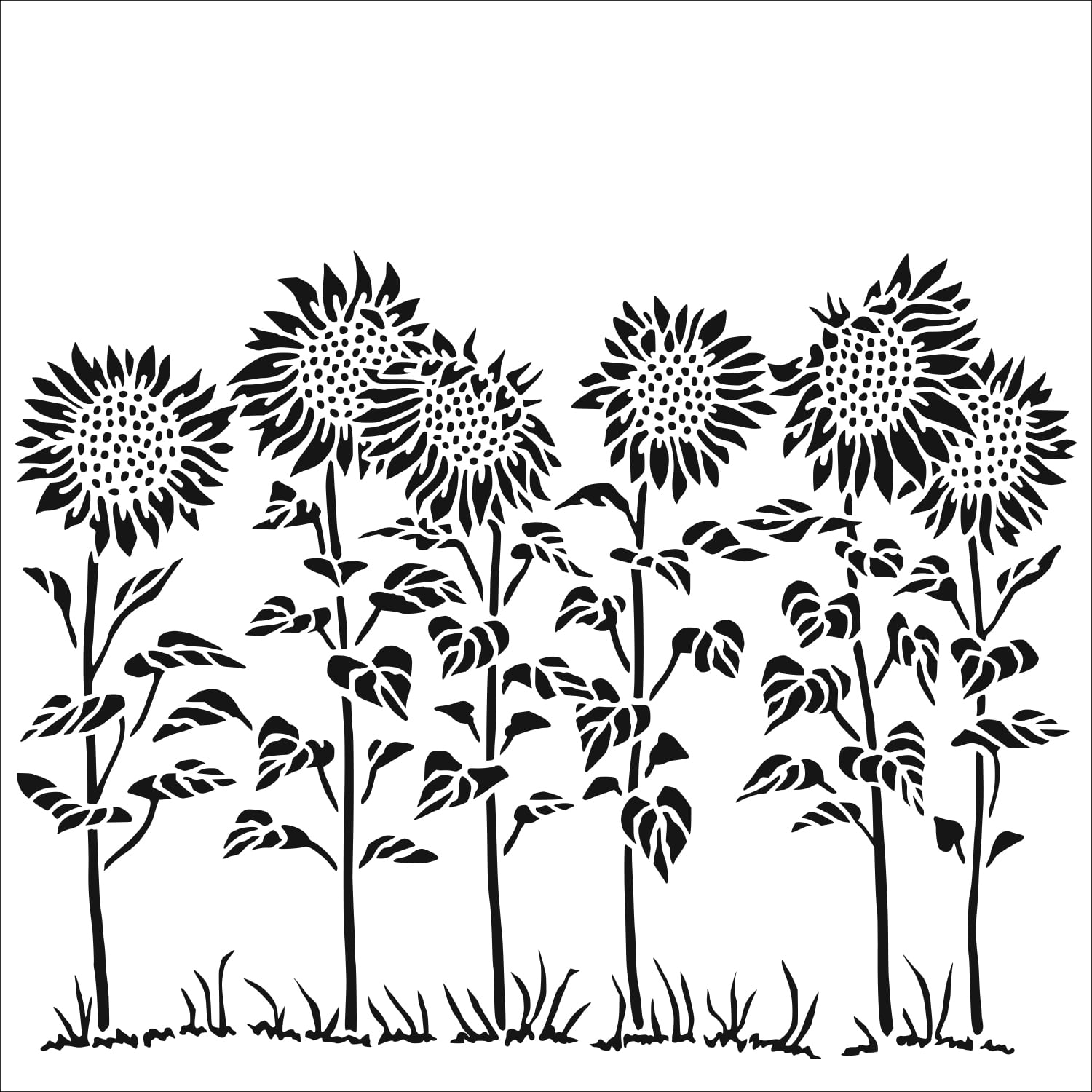 Tcw863 Sunflower Meadow The Crafter S Workshop Stencils And