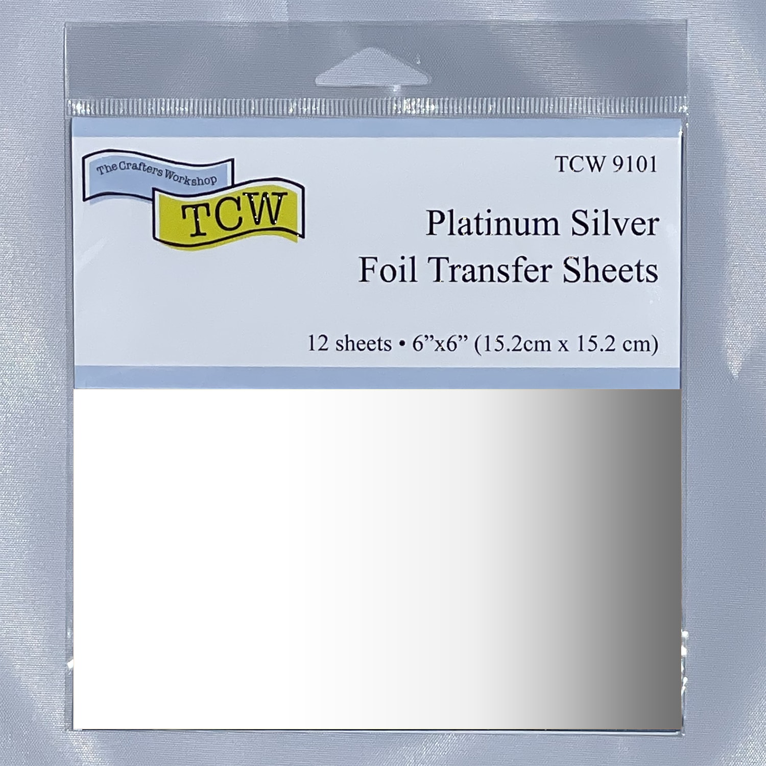 Crafter's Workshop Foil Transfer Sheets 6X6 12/Pkg-Ocean Mist