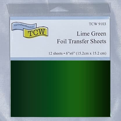 TCW9103 Foil Transfer Sheets 6x6 Lime Green