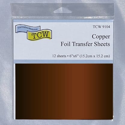 TCW9104 Foil Transfer Sheets 6x6 Copper