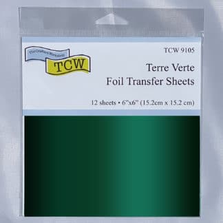 TCW9105 Foil Transfer Sheets 6x6 Terre Verte