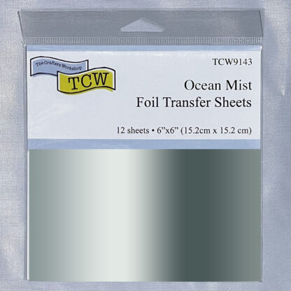 TCW9143 Foil Transfer Sheets 6x6 Ocean Mist